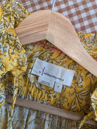 Anthropologie Floral Tasseled Blouse (S)