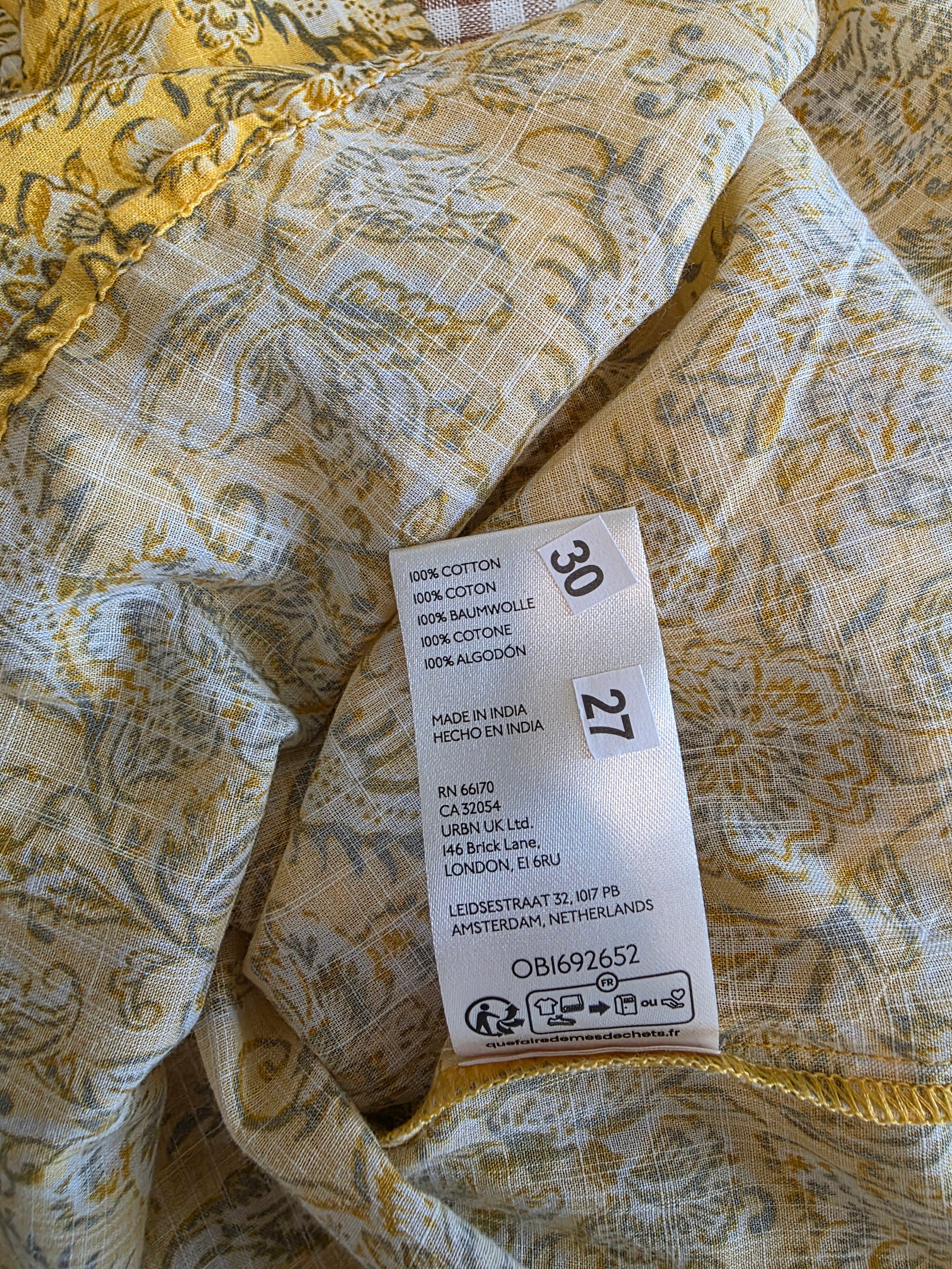 Anthropologie Floral Tasseled Blouse (S)