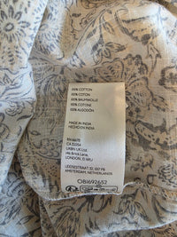 Anthropologie Floral Tasseled Blouse (S)