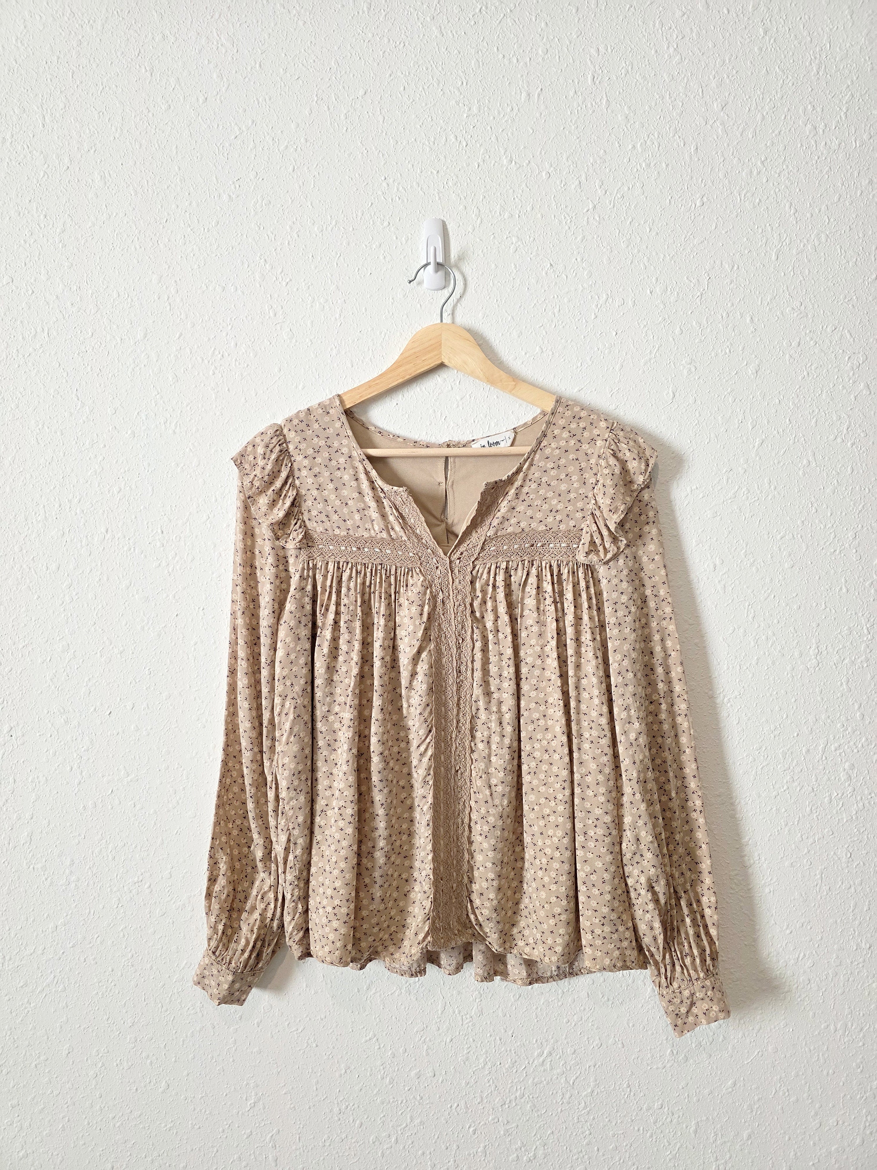 In Loom Dainty Floral Top (S)