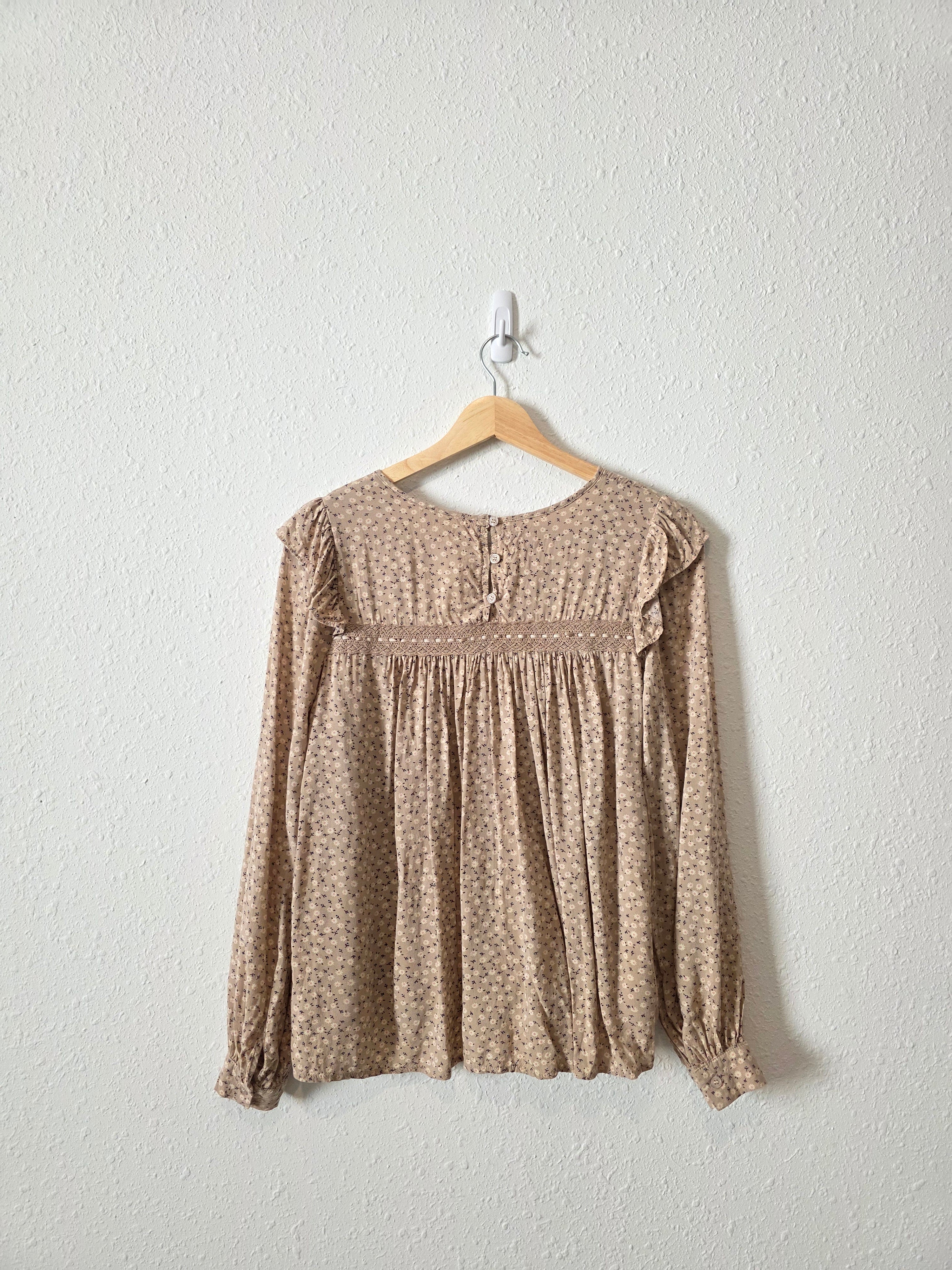 In Loom Dainty Floral Top (S)