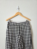 Loft Gingham Wide Leg Pants (M)