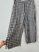 Loft Gingham Wide Leg Pants (M)