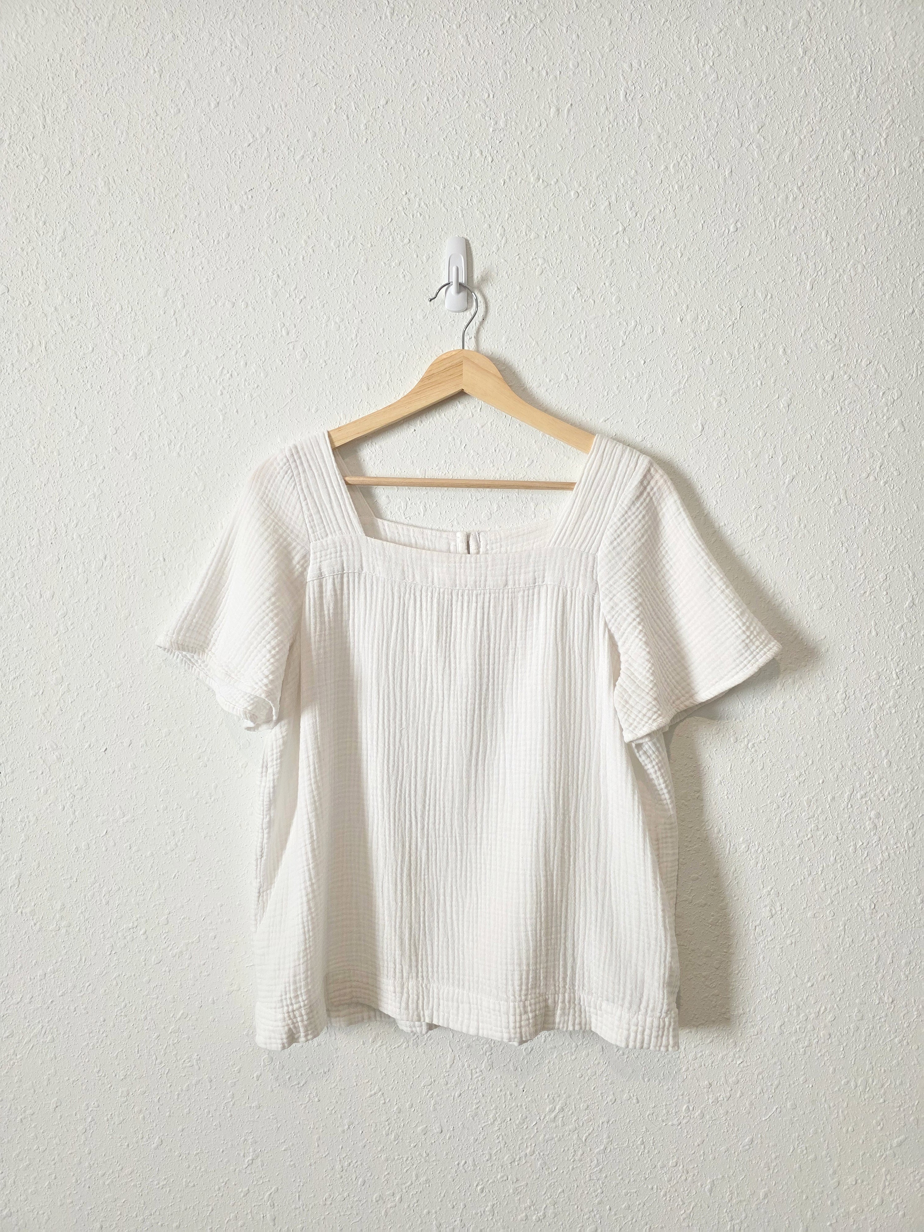 Madewell Cotton Gauze Top (M)
