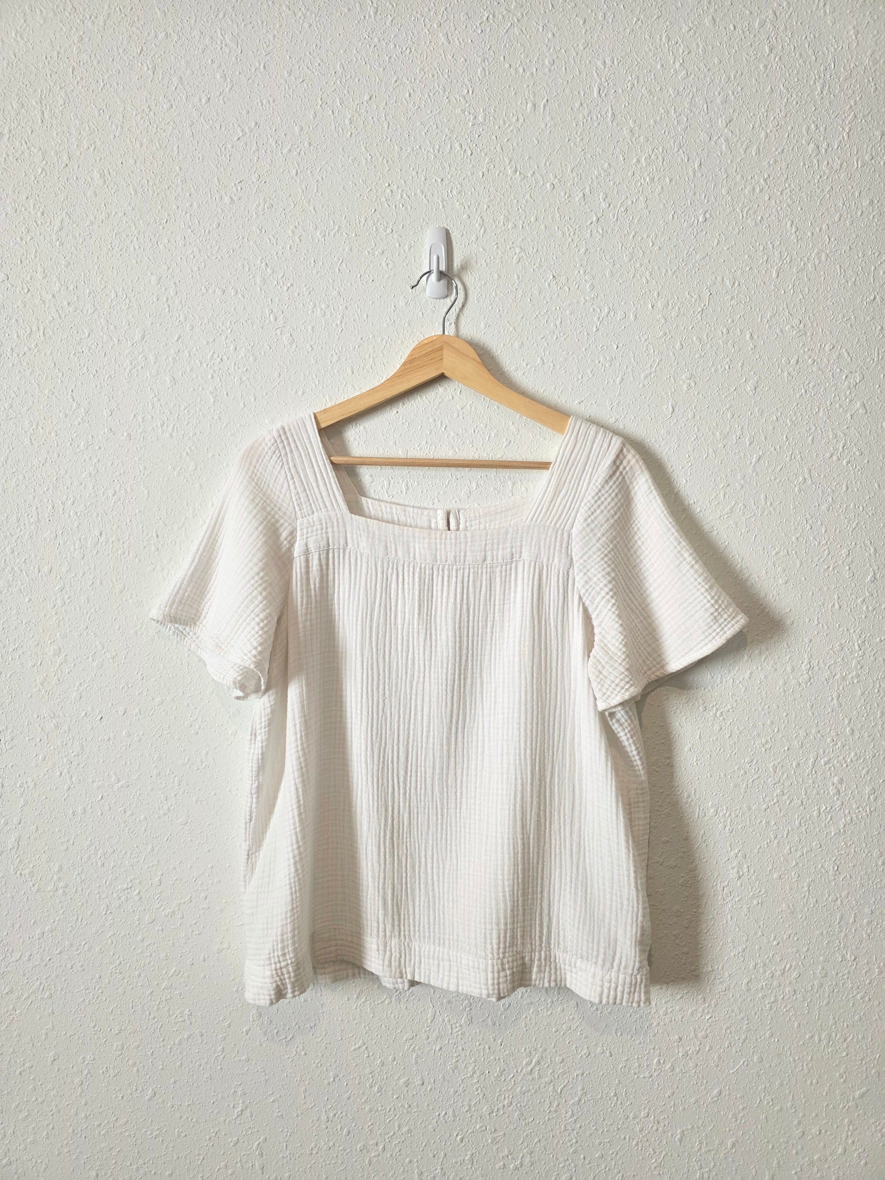 Madewell Cotton Gauze Top (M)