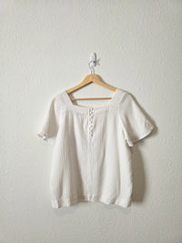 Madewell Cotton Gauze Top (M)
