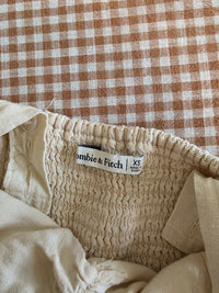 Abercrombie Crop Linen Blend Tank (XS)