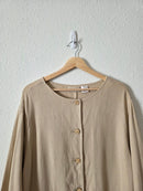 Vintage Linen Blend Chore Button Up (XL)