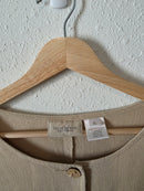 Vintage Linen Blend Chore Button Up (XL)
