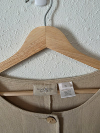 Vintage Linen Blend Chore Button Up (XL)