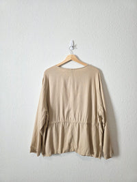 Vintage Linen Blend Chore Button Up (XL)