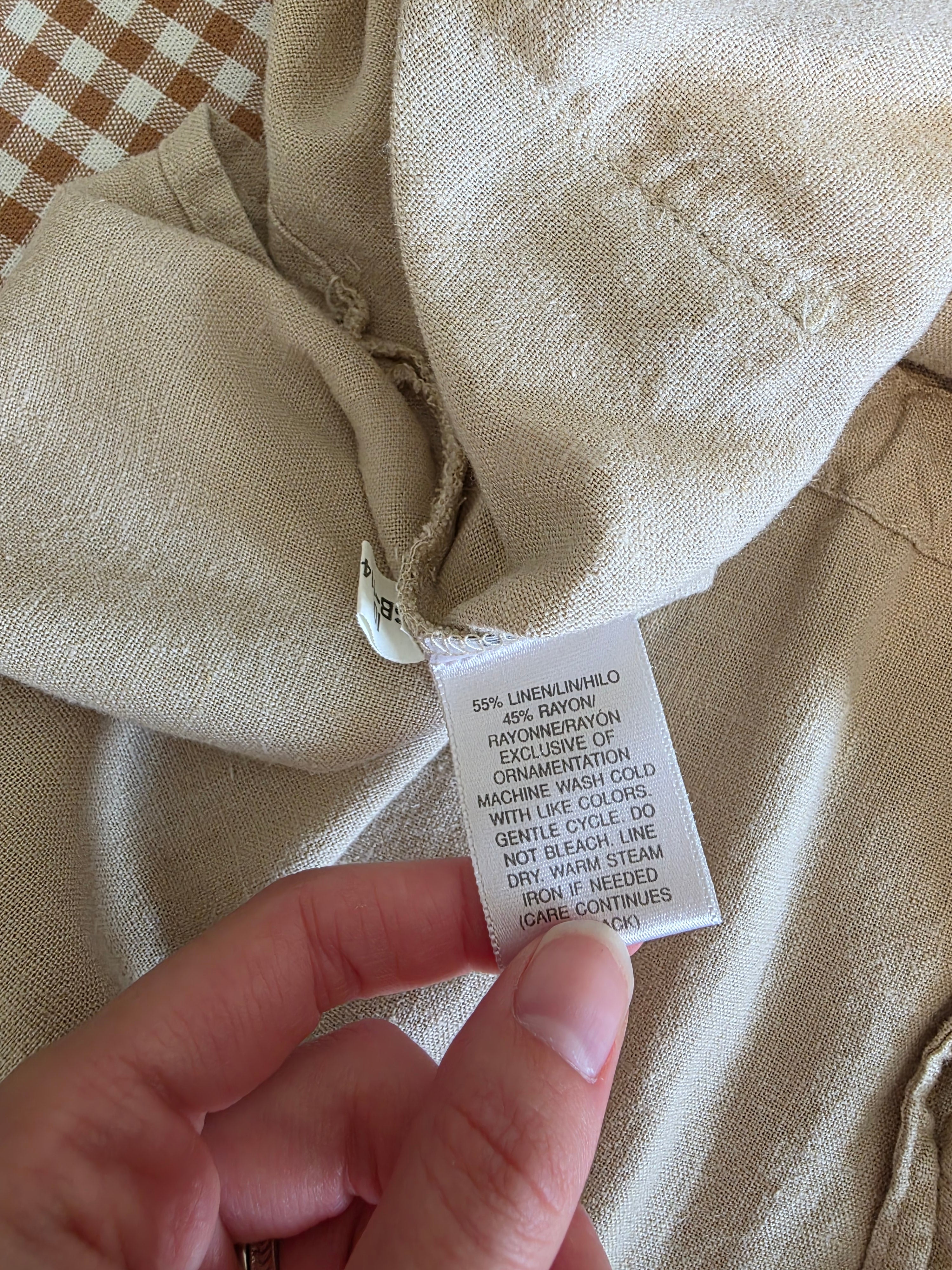 Vintage Linen Blend Chore Button Up (XL)