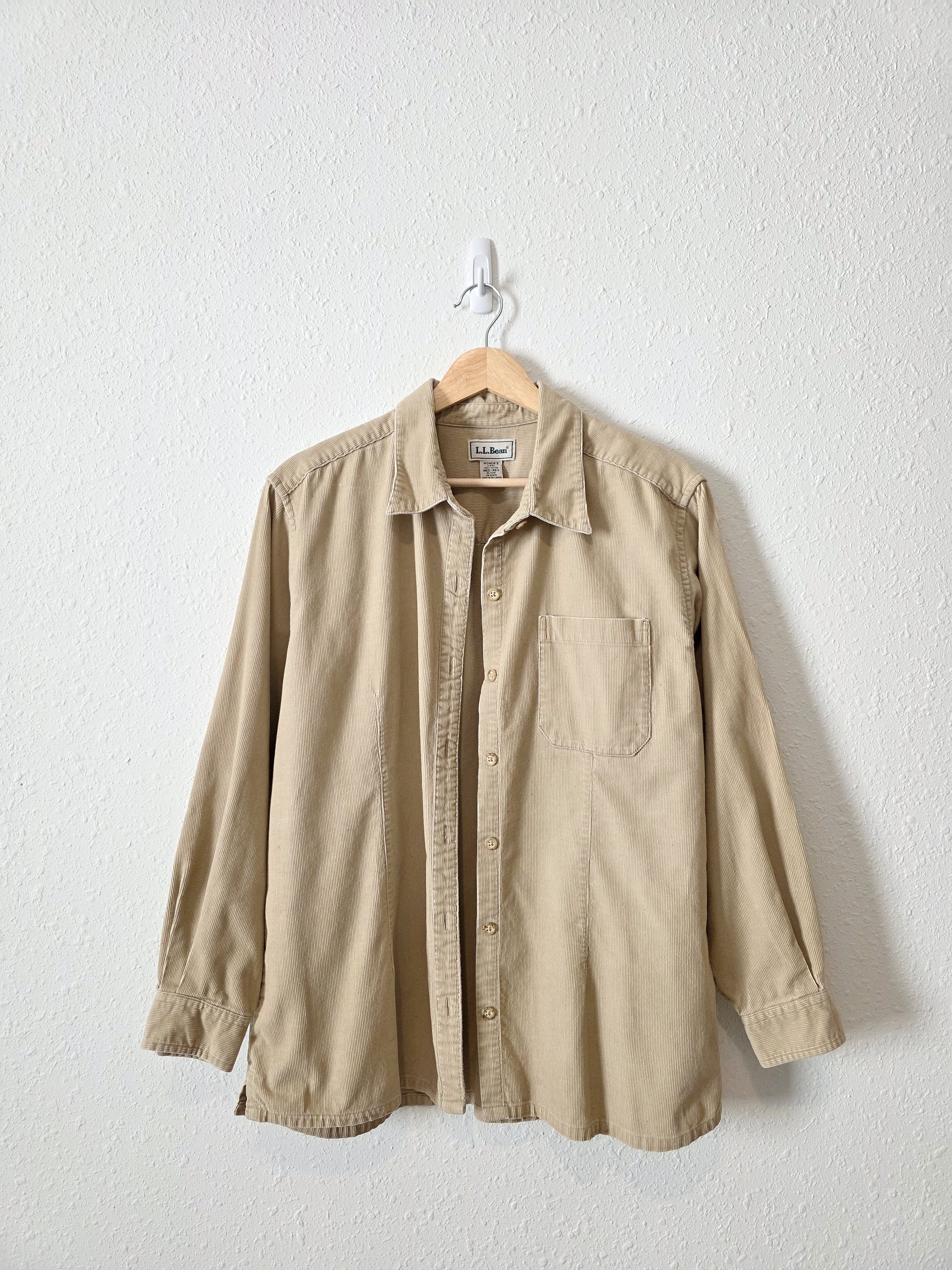 Vintage LL Bean Corduroy Button Up (M)