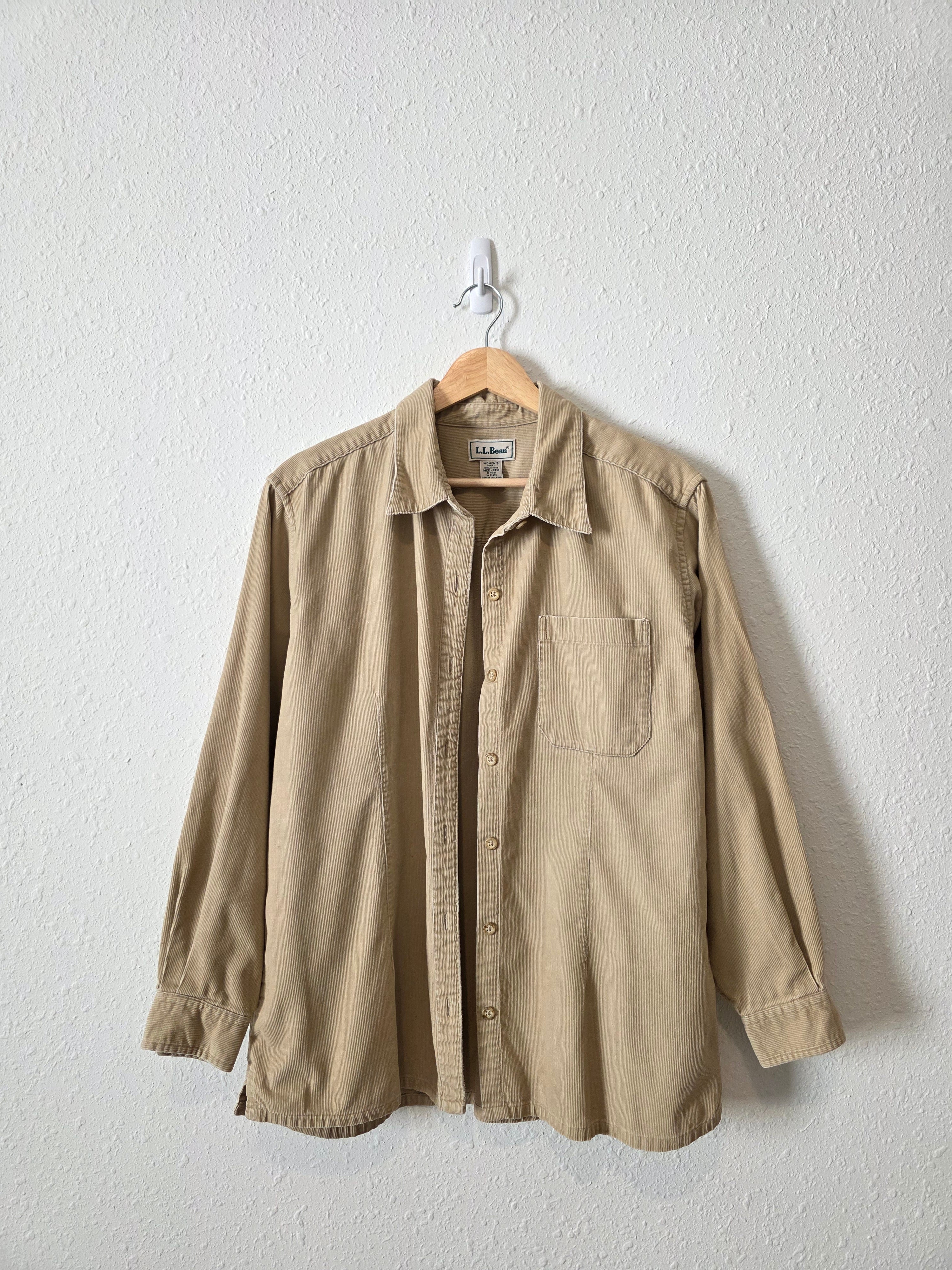 Vintage LL Bean Corduroy Button Up (M)