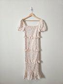 Worth Collective Floral Smocked Dress (M)