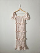 Worth Collective Floral Smocked Dress (M)