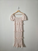 Worth Collective Floral Smocked Dress (M)