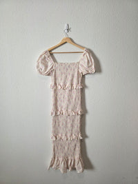 Worth Collective Floral Smocked Dress (M)