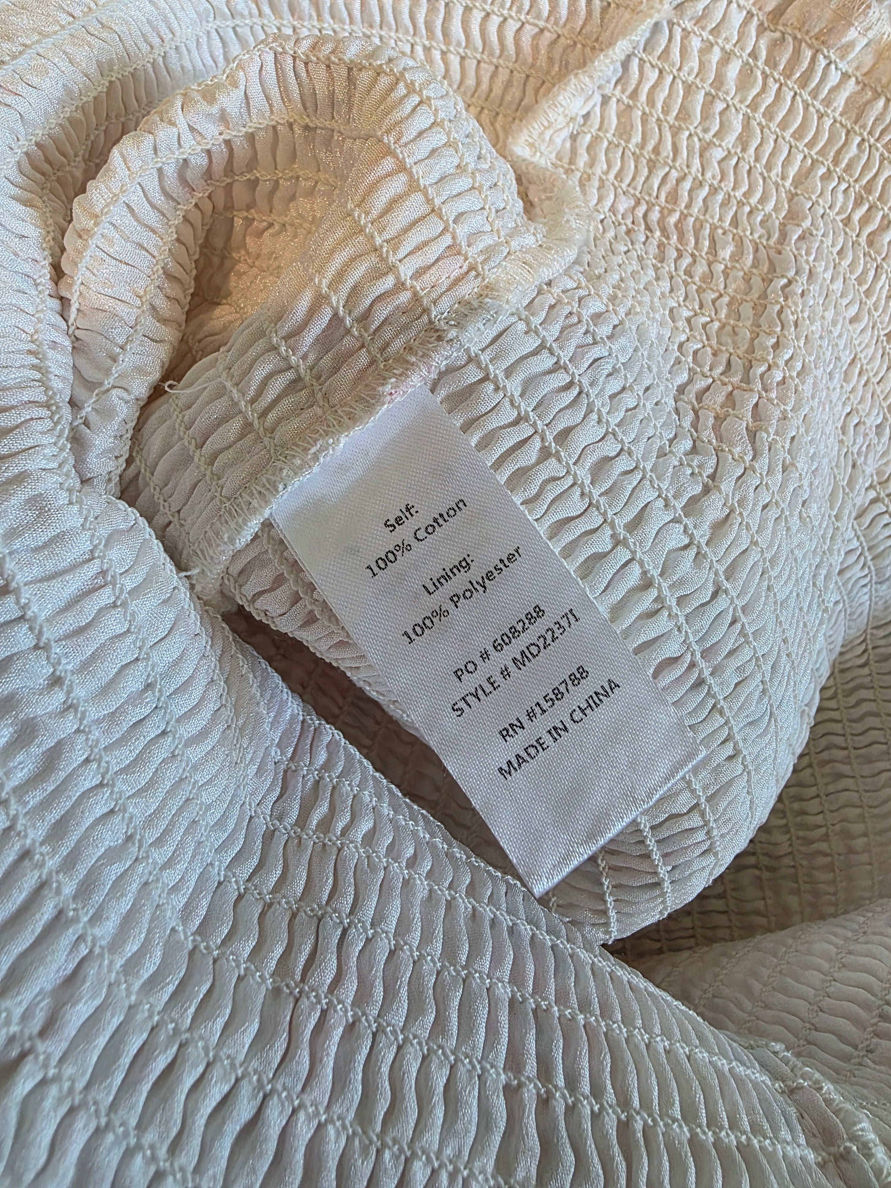 Worth Collective Floral Smocked Dress (M)