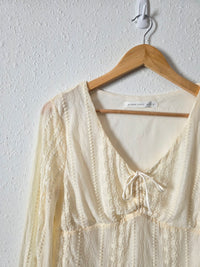 Altar'd State Floral Lace Top (L)