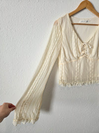 Altar'd State Floral Lace Top (L)