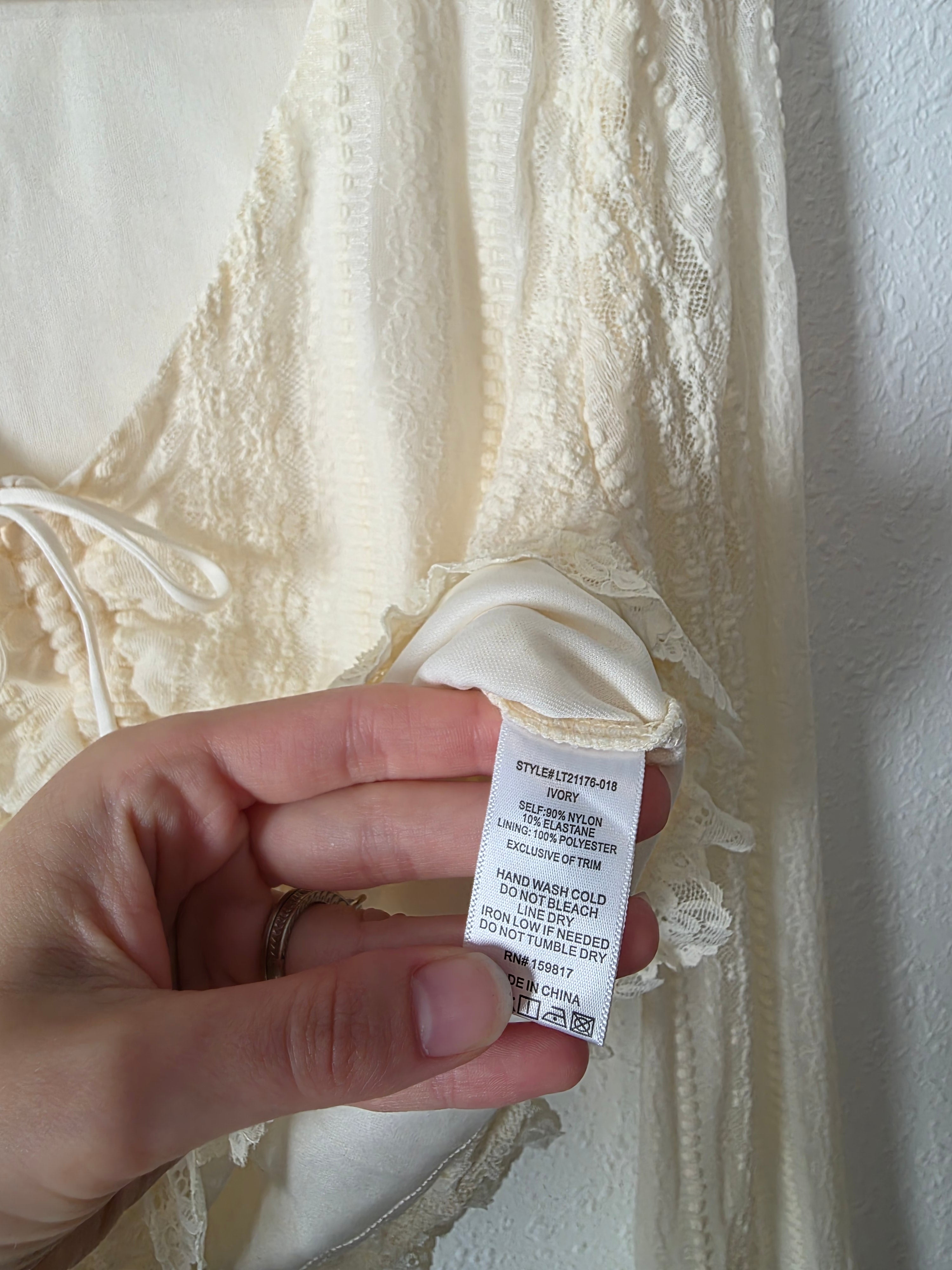 Altar'd State Floral Lace Top (L)