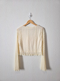 Altar'd State Floral Lace Top (L)
