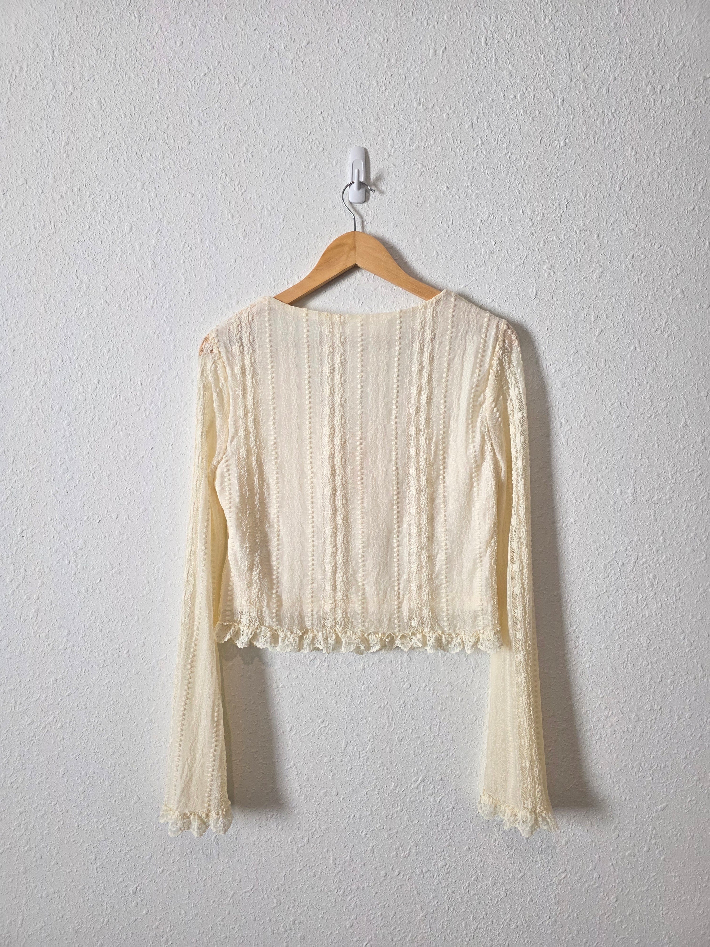 Altar'd State Floral Lace Top (L)