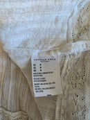 Textured Long Sleeve Babydoll Blouse (M)
