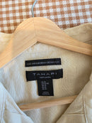 Cream Oversized Linen Button Up (XL)