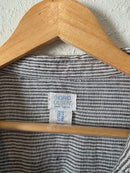 Striped Linen Button Up Shirt (1X)