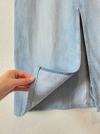 Madewell Denim Midi Skirt (31)