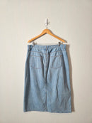 Madewell Denim Midi Skirt (31)