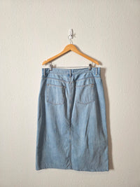 Madewell Denim Midi Skirt (31)