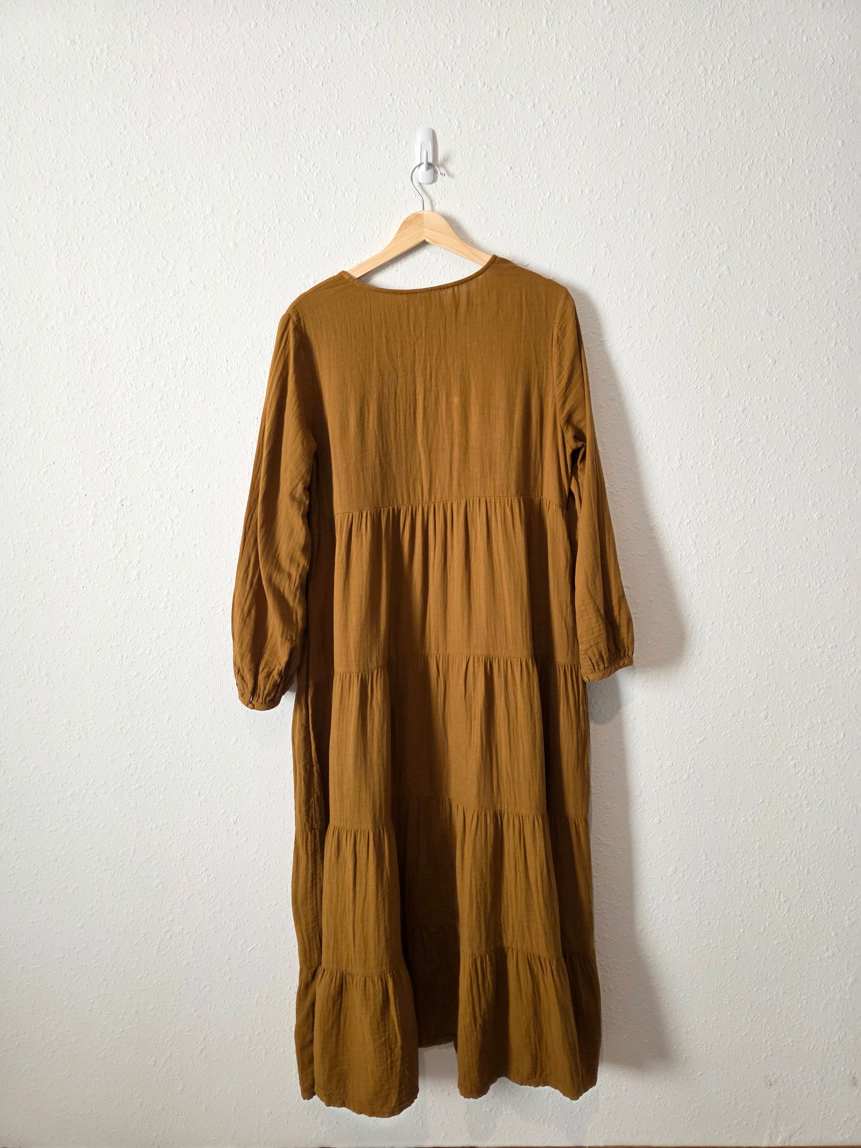 Cotton Gauze Maxi Dress (M)