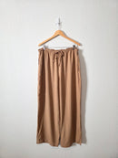 Vintage Wide Leg Silk Pants (XL)