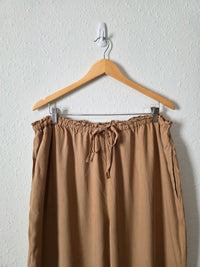 Vintage Wide Leg Silk Pants (XL)