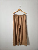 Vintage Wide Leg Silk Pants (XL)
