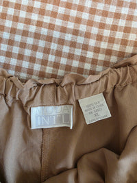 Vintage Wide Leg Silk Pants (XL)
