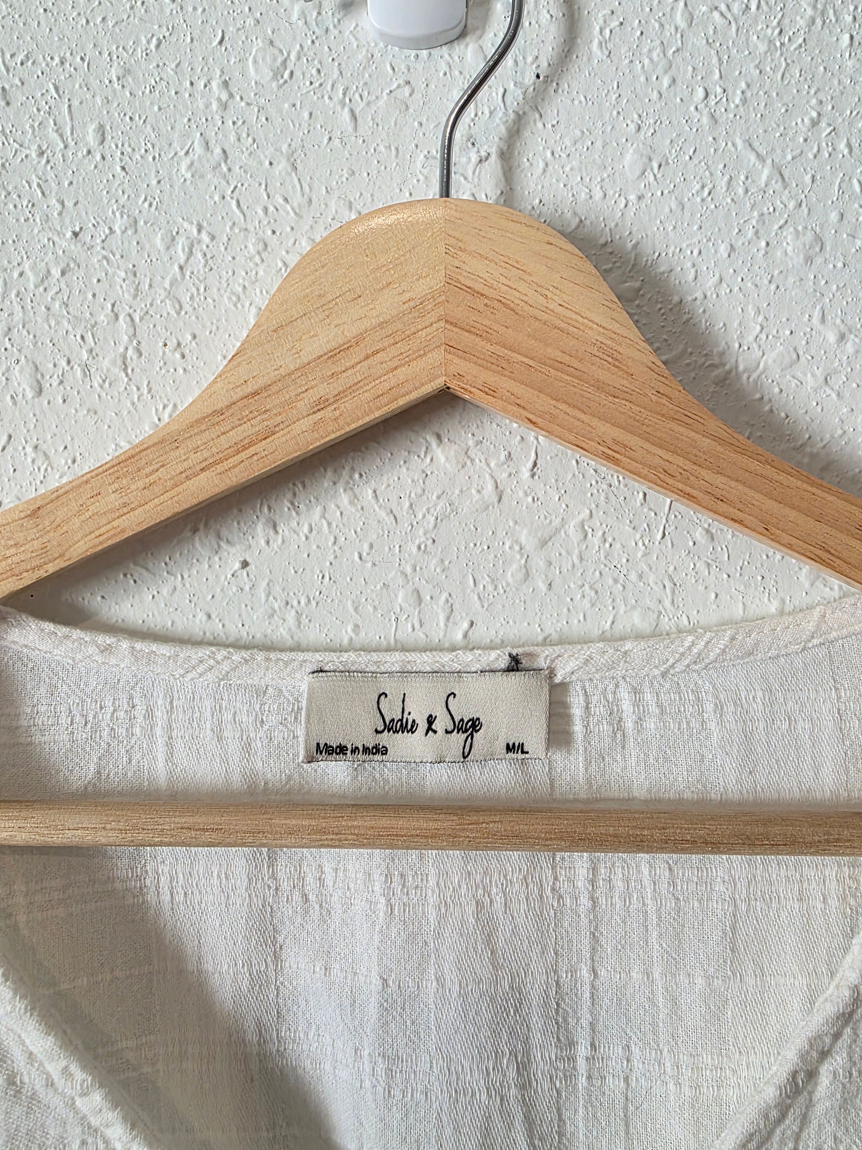 Sadie & Sage Oversized Cotton Top (M/L)