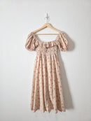 Dainty Floral Smocked Dress (L)
