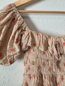 Dainty Floral Smocked Dress (L)