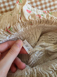 Dainty Floral Smocked Dress (L)