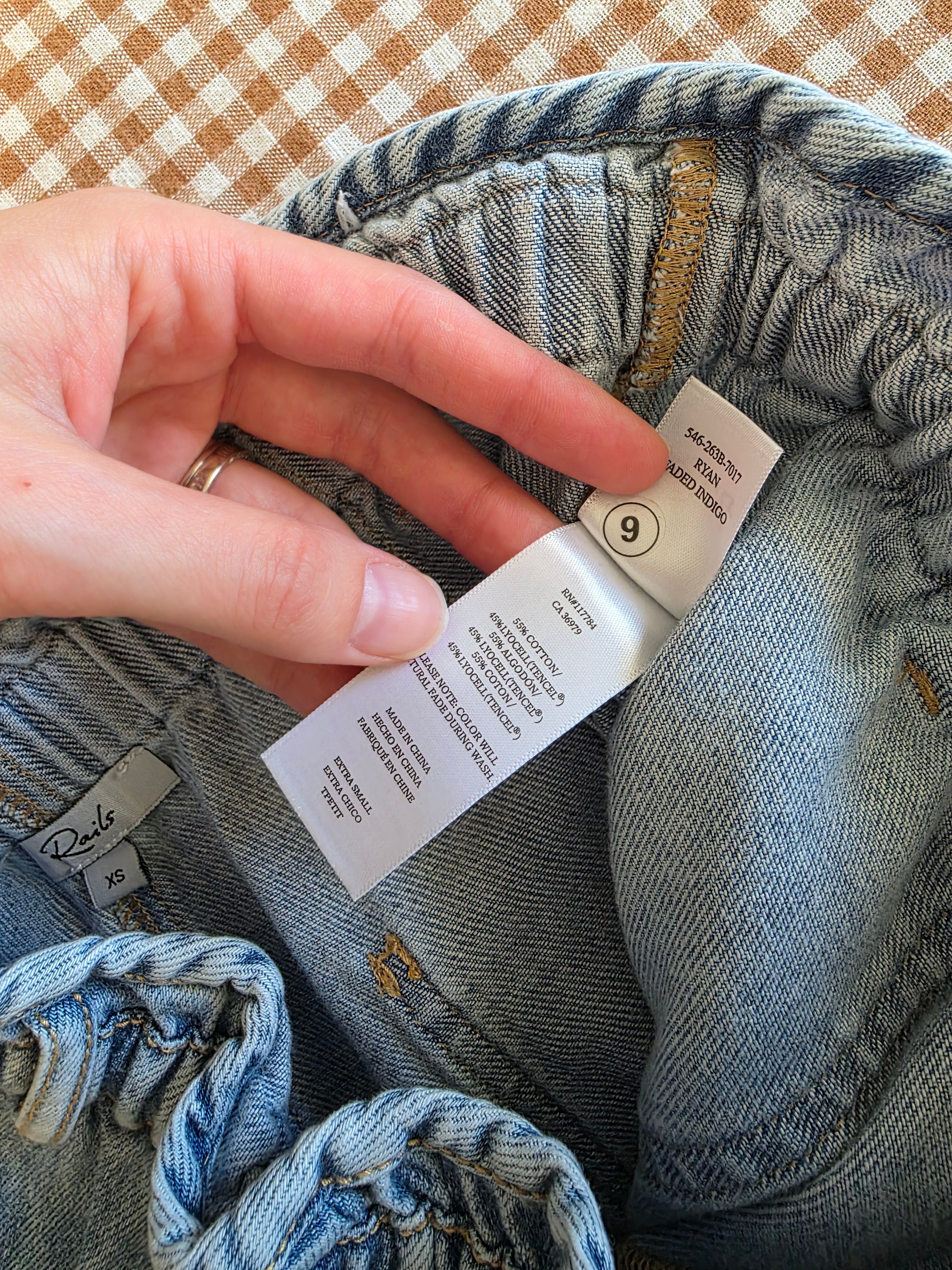 Rails Relaxed Drawstring Jeans (XS)