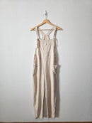 Oat Linen Blend Overalls (S)