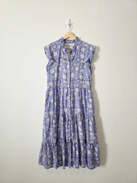 Lagamos Floral Tiered Midi Dress (M)