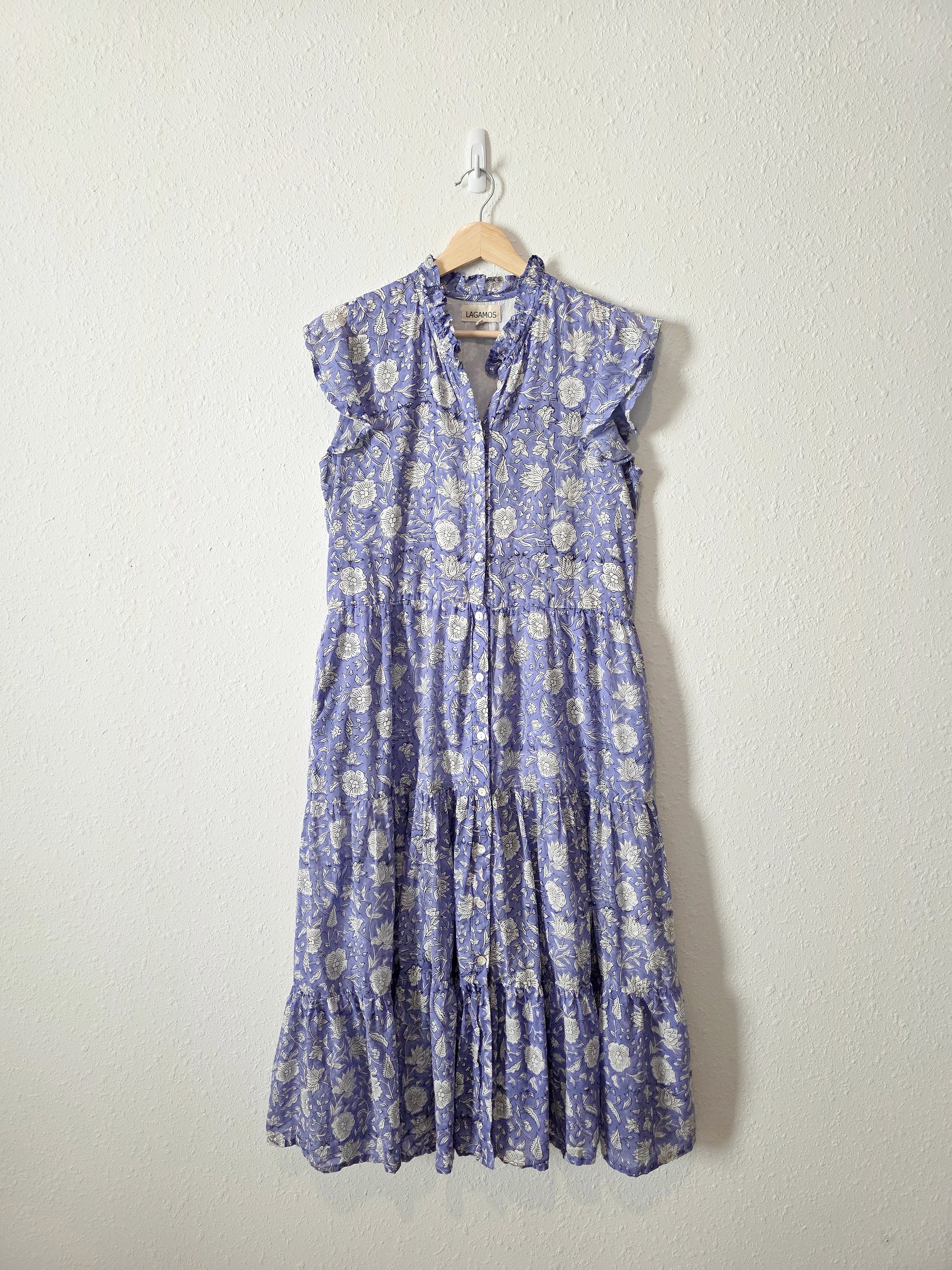 Lagamos Floral Tiered Midi Dress (M)