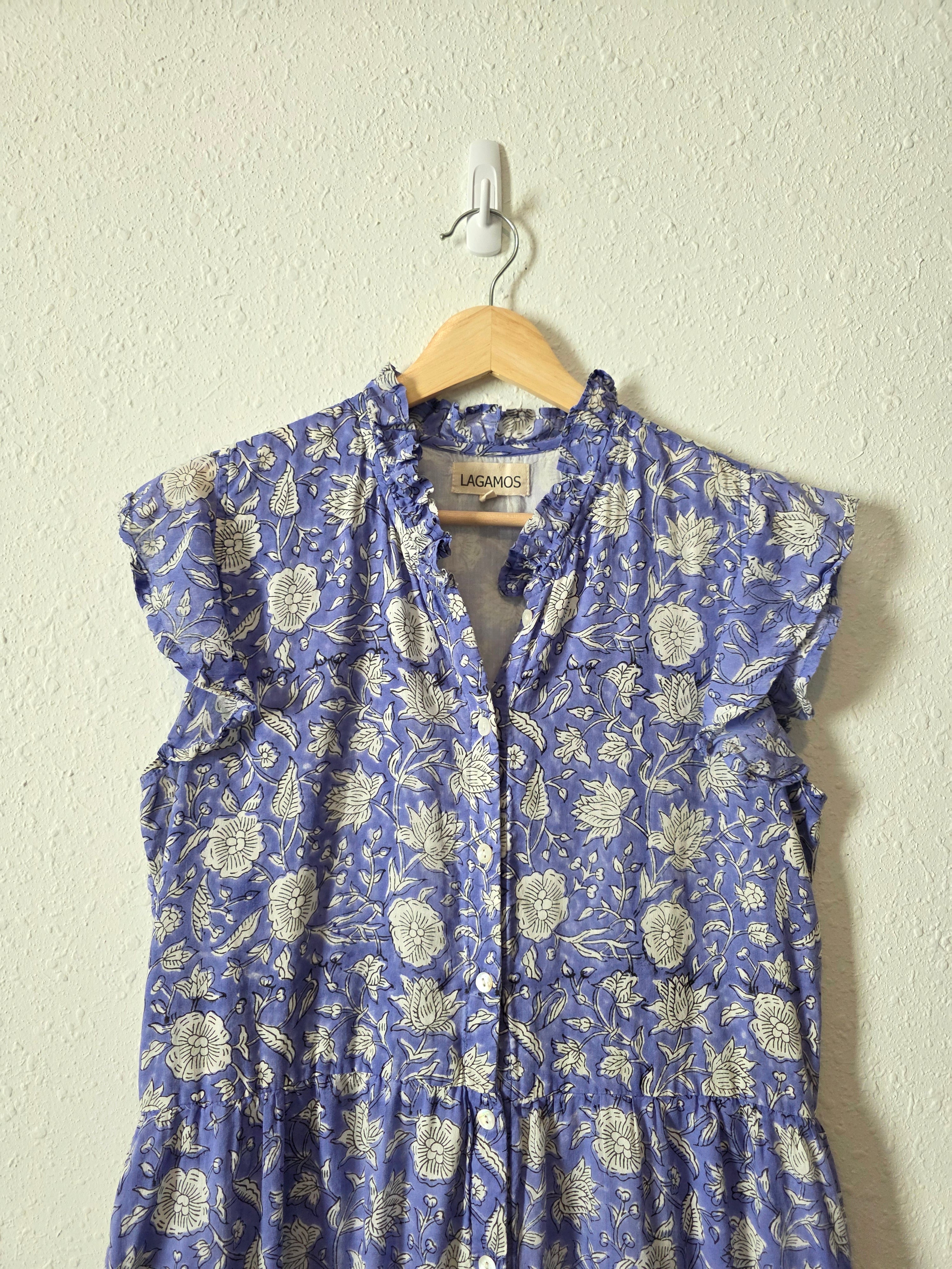 Lagamos Floral Tiered Midi Dress (M)