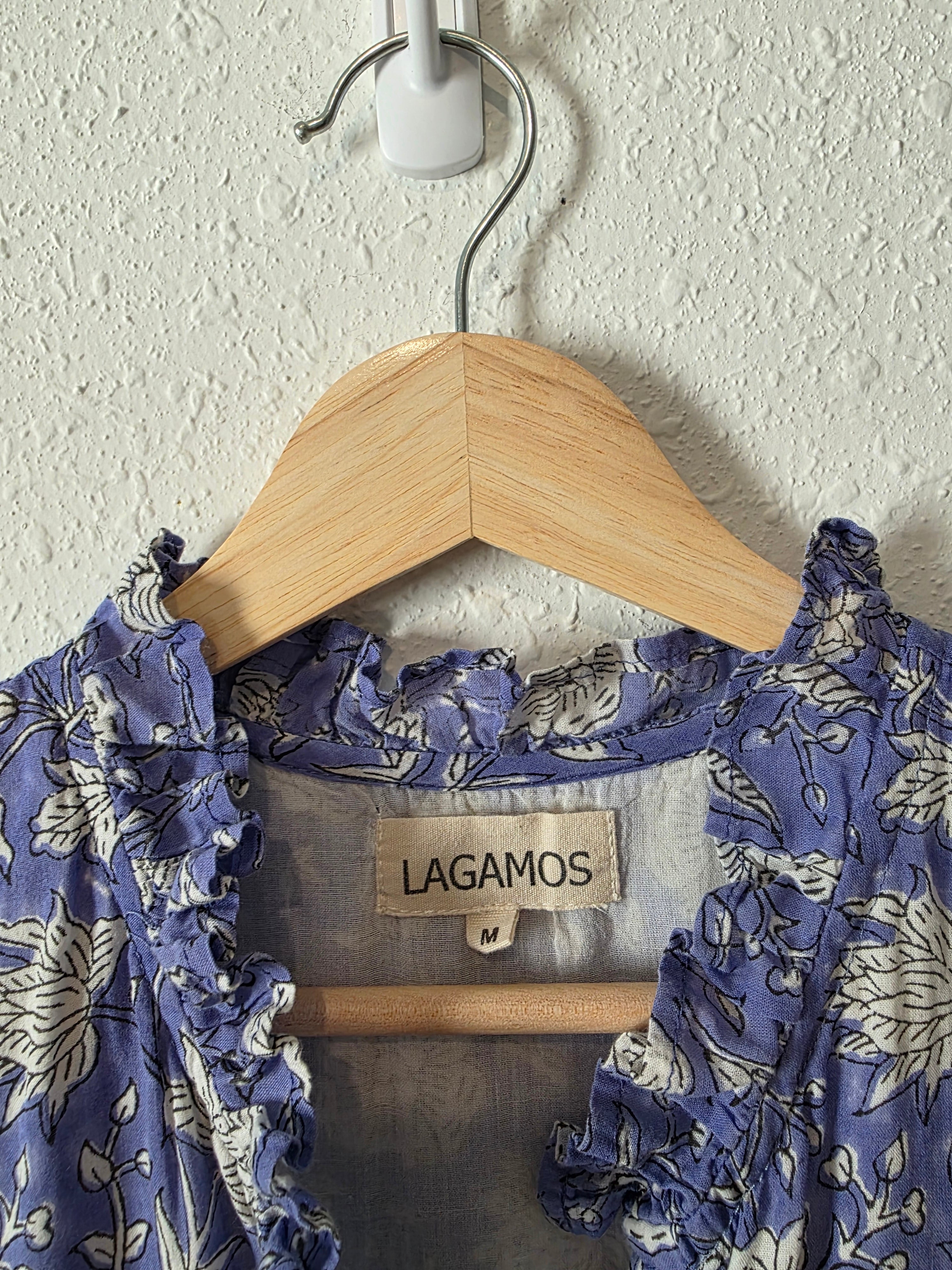 Lagamos Floral Tiered Midi Dress (M)