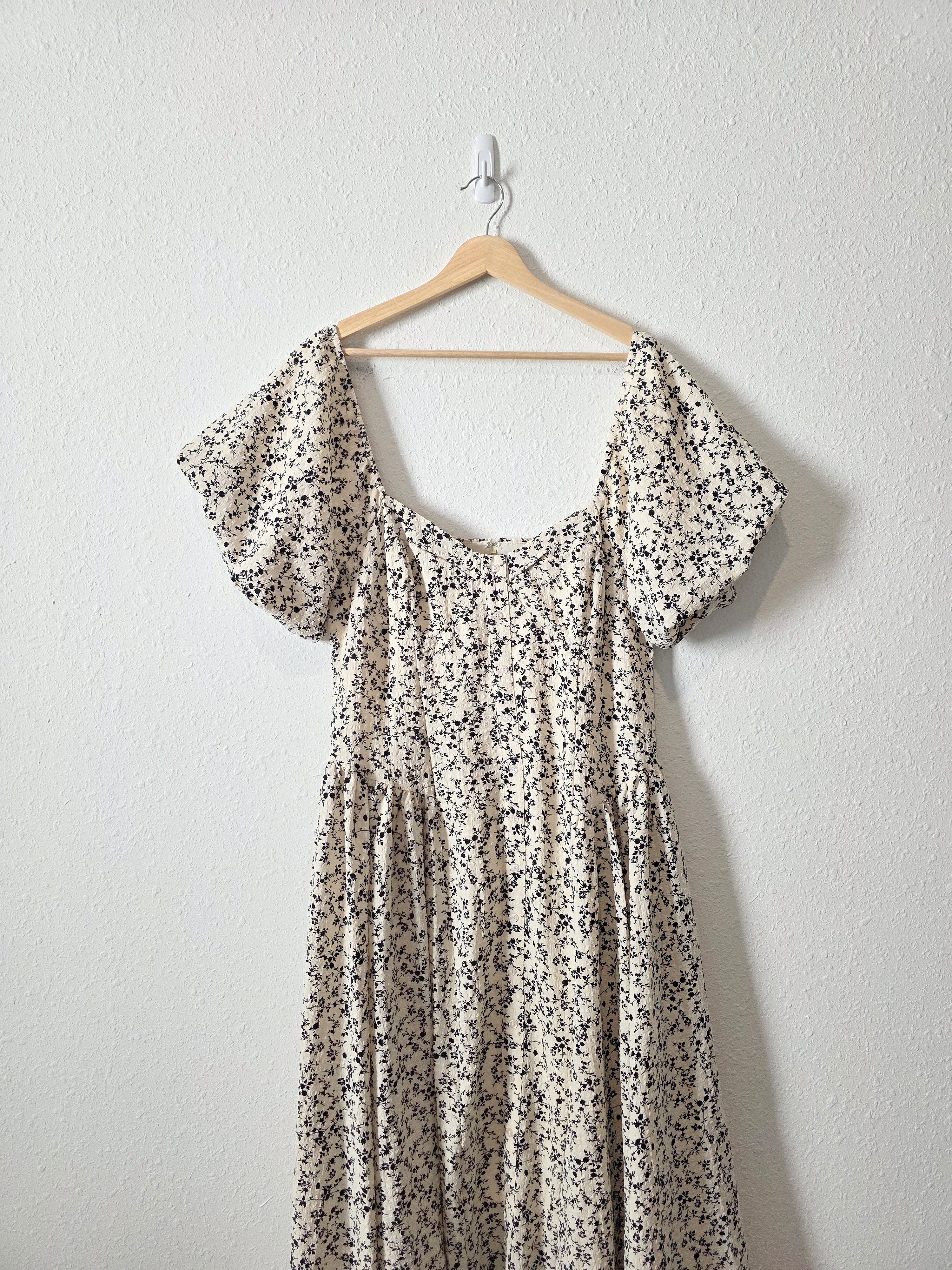 Lulus Dainty Floral Midi Dress (XL)